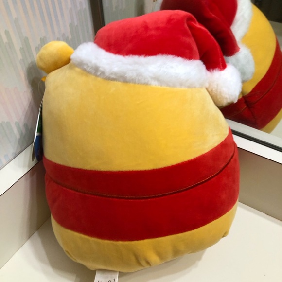 NWT 10” Winnie, the Pooh bear with Santa hat Christmas - Picture 2 of 3